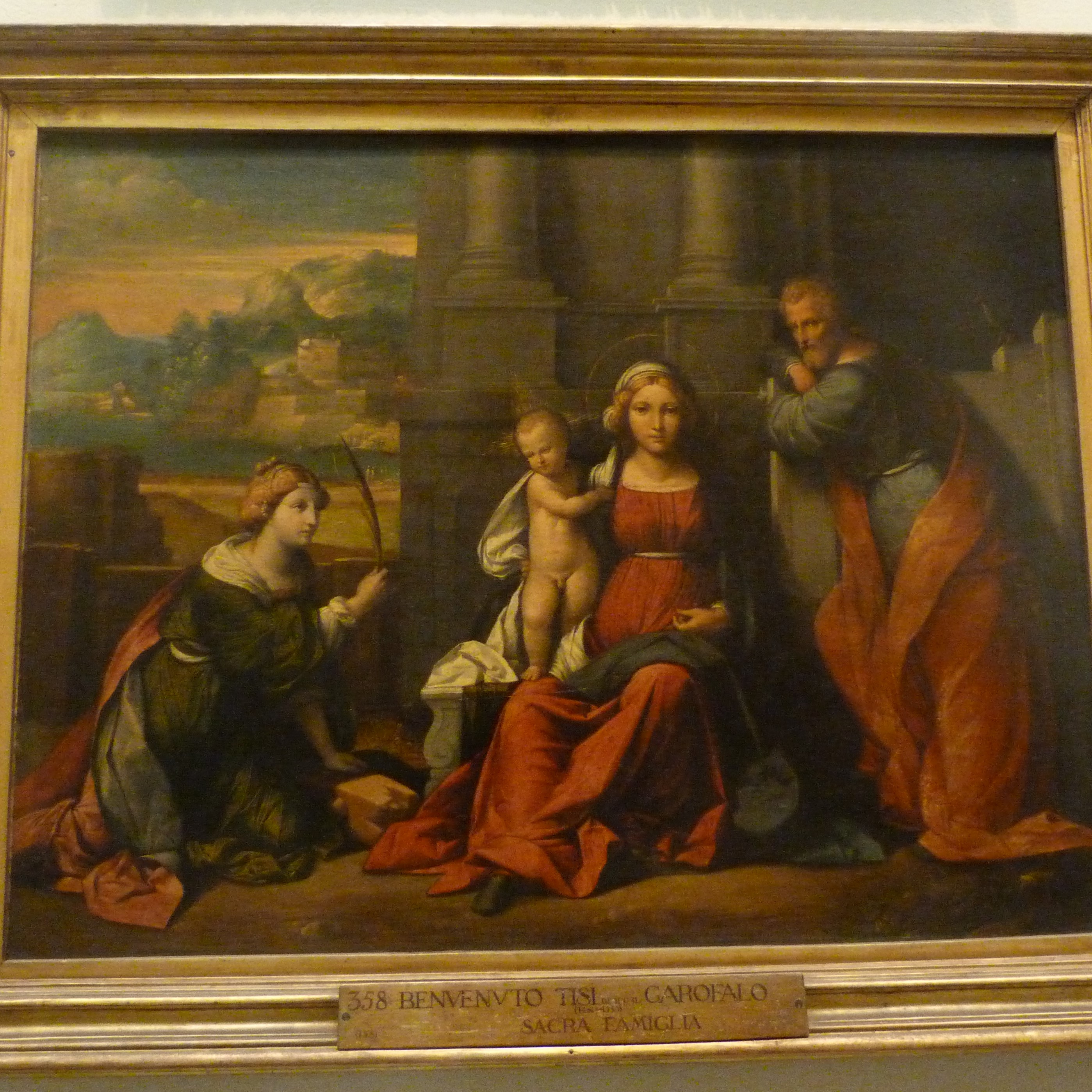 La Sacra Famiglia con Santa Caterina d'Alessandria