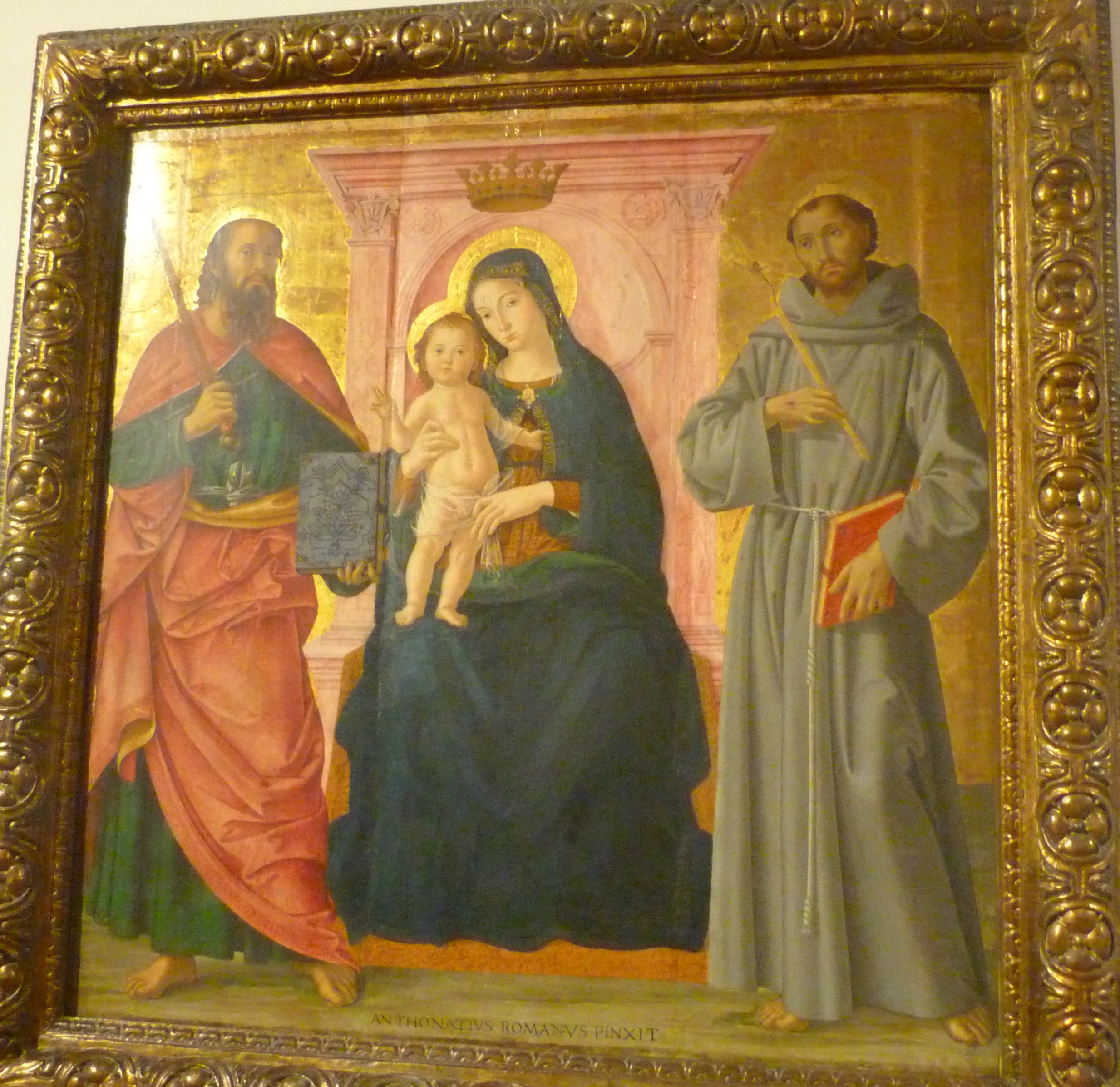 Madonna col Bambino, San Paolo e San Francesco