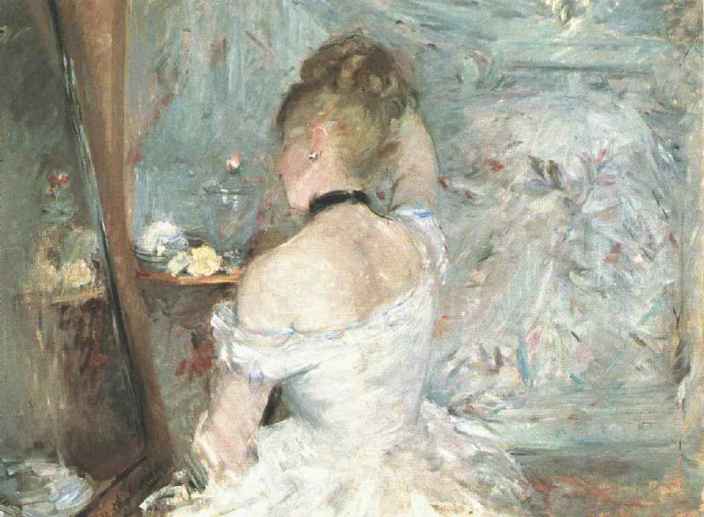 donna alla toilette