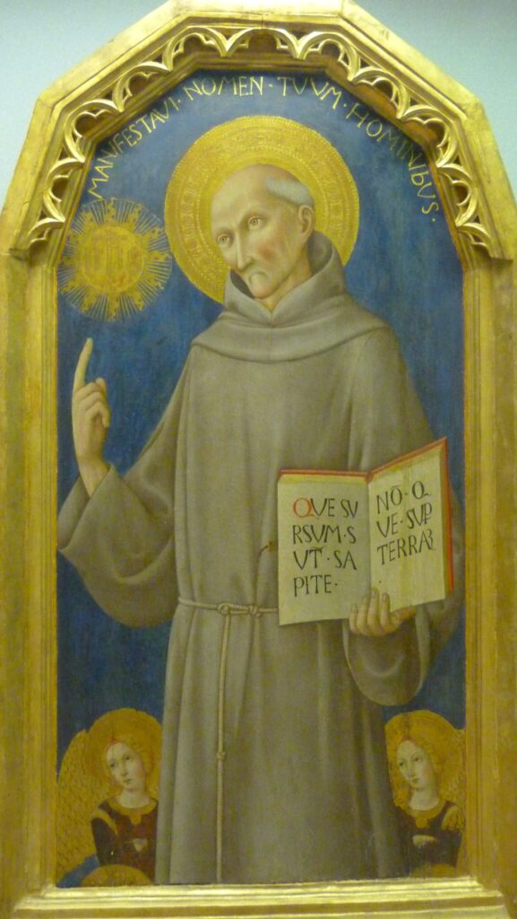 San Bernardino e angeli
